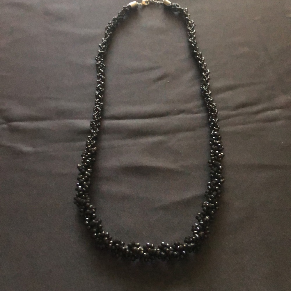 Twist A Beads Black Necklace